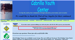 Desktop Screenshot of cabrilloyouthcamp.org